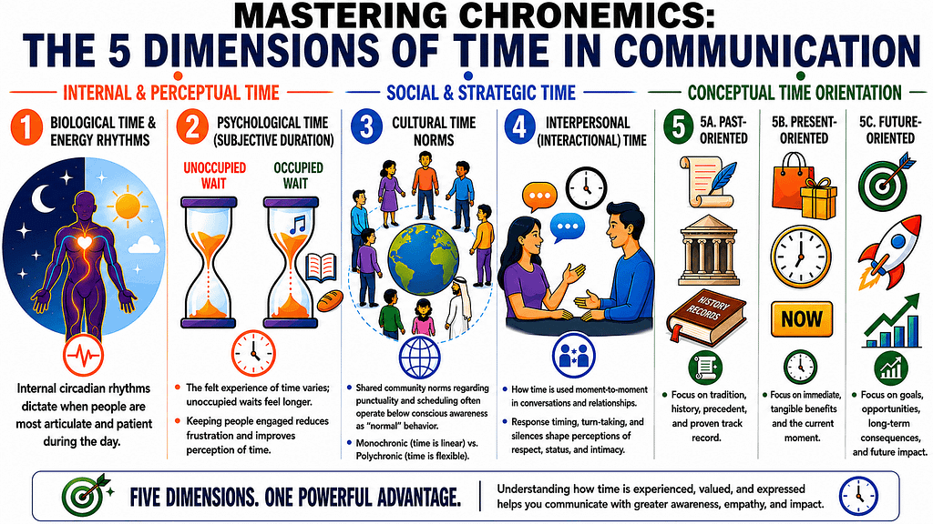 Chronemics: The 5 Dimensions of Time in Communication