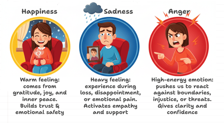 3 universal emotions
